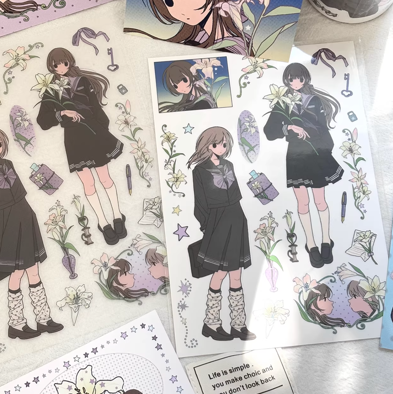 UNDER THE WATER - SNOW LILY STICKER SHEET