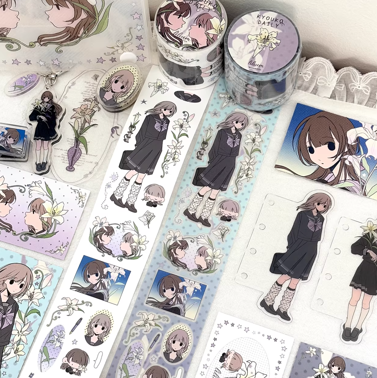 UNDER THE WATER - SNOW LILY STICKER ROLL