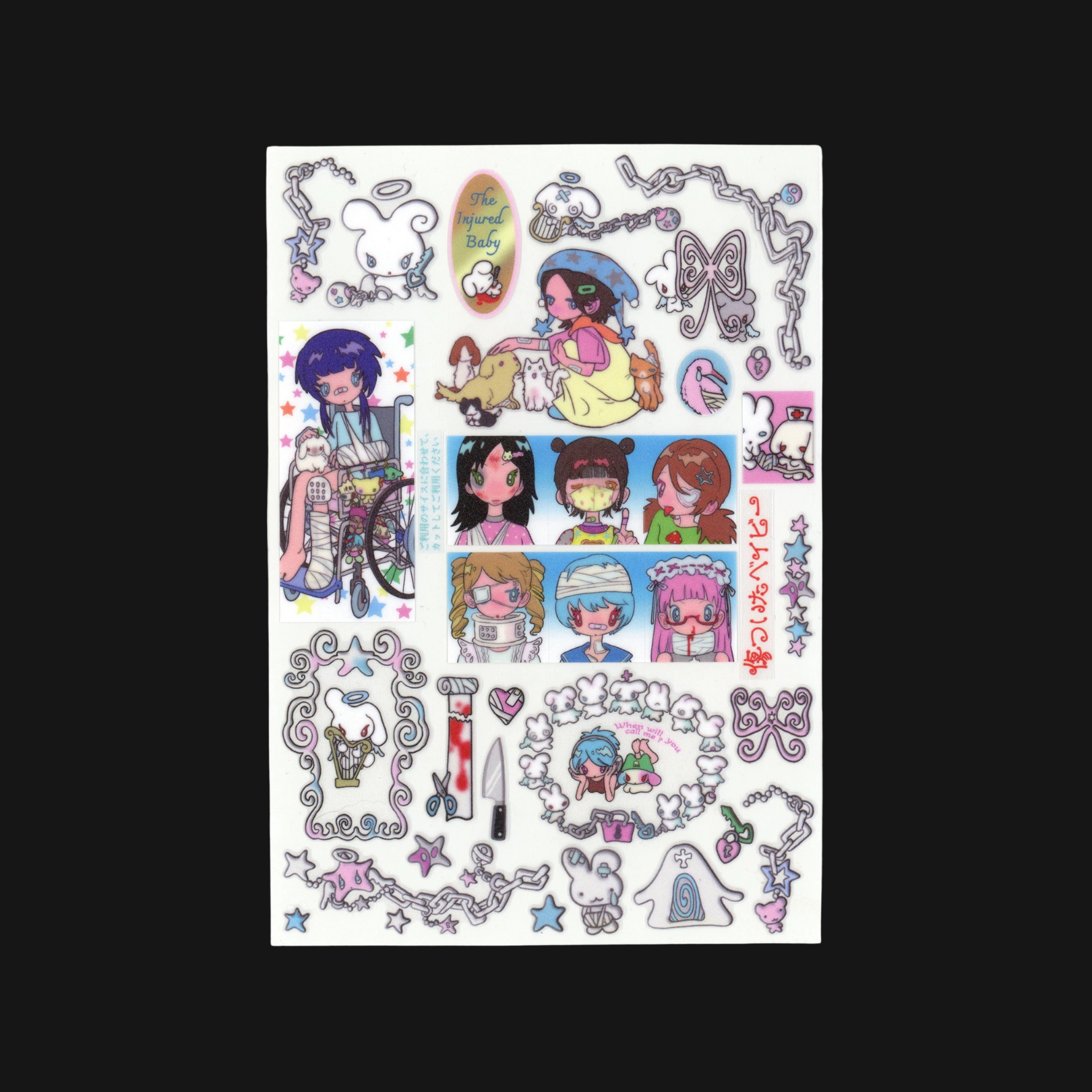 Sunonebird - The Injured Baby Sticker Sheet