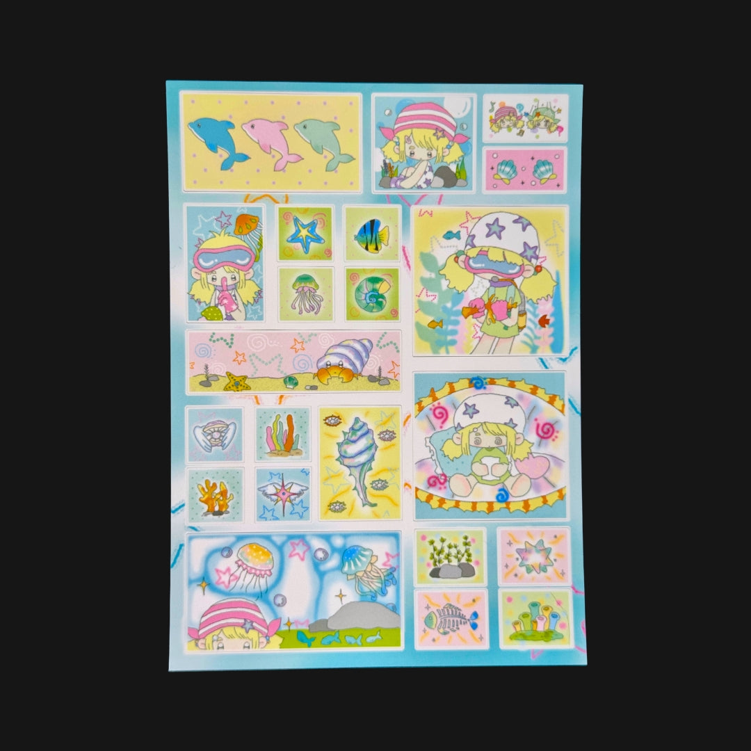 TUUO - Sea World Sticker Sheet
