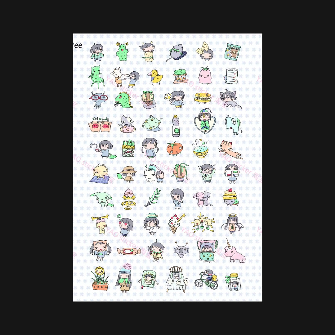 KAOLATREE - Gacha Machine Sticker Sheet